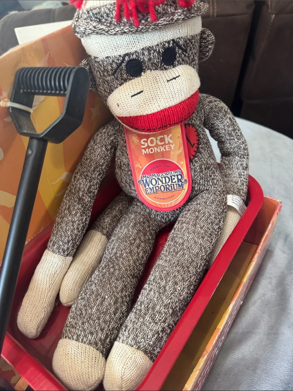 Mr. Magorium's‎ Wonder Emporium Sock Monkey Red Wagon Rare In Original Box Toys